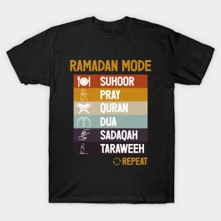 Vintage Ramadan Mode on Fasting Month T-Shirt